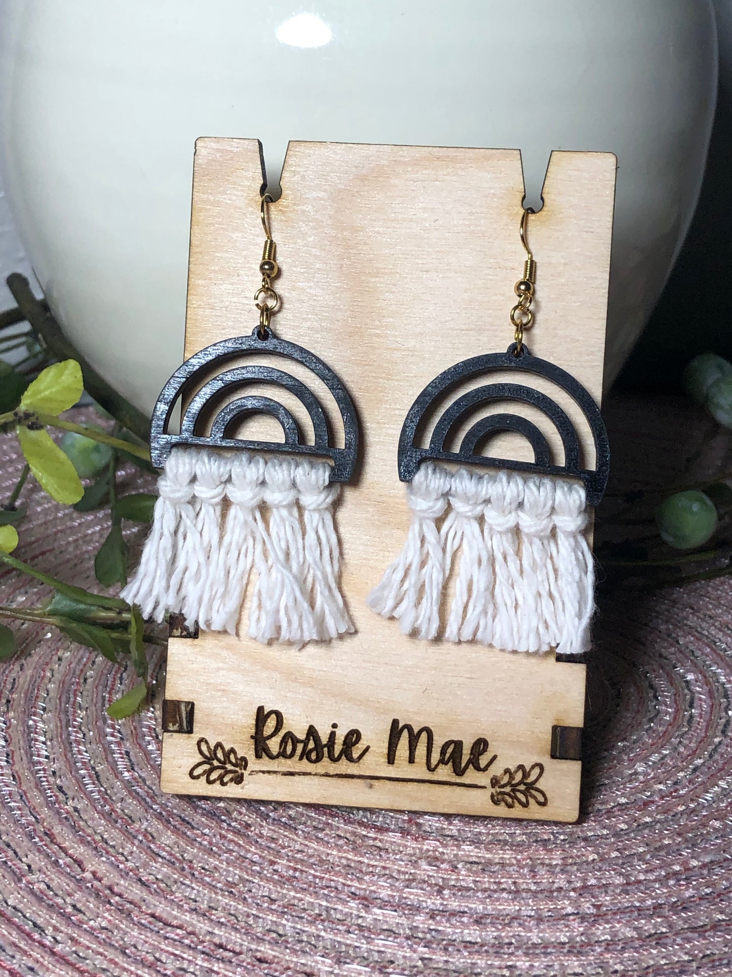 Rainbow Boho Fringe Earrings