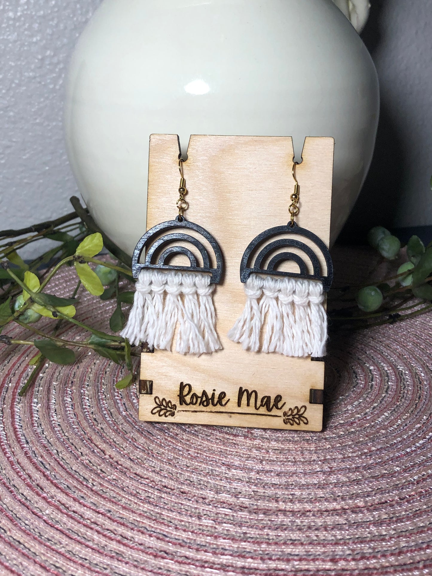 Rainbow Boho Fringe Earrings