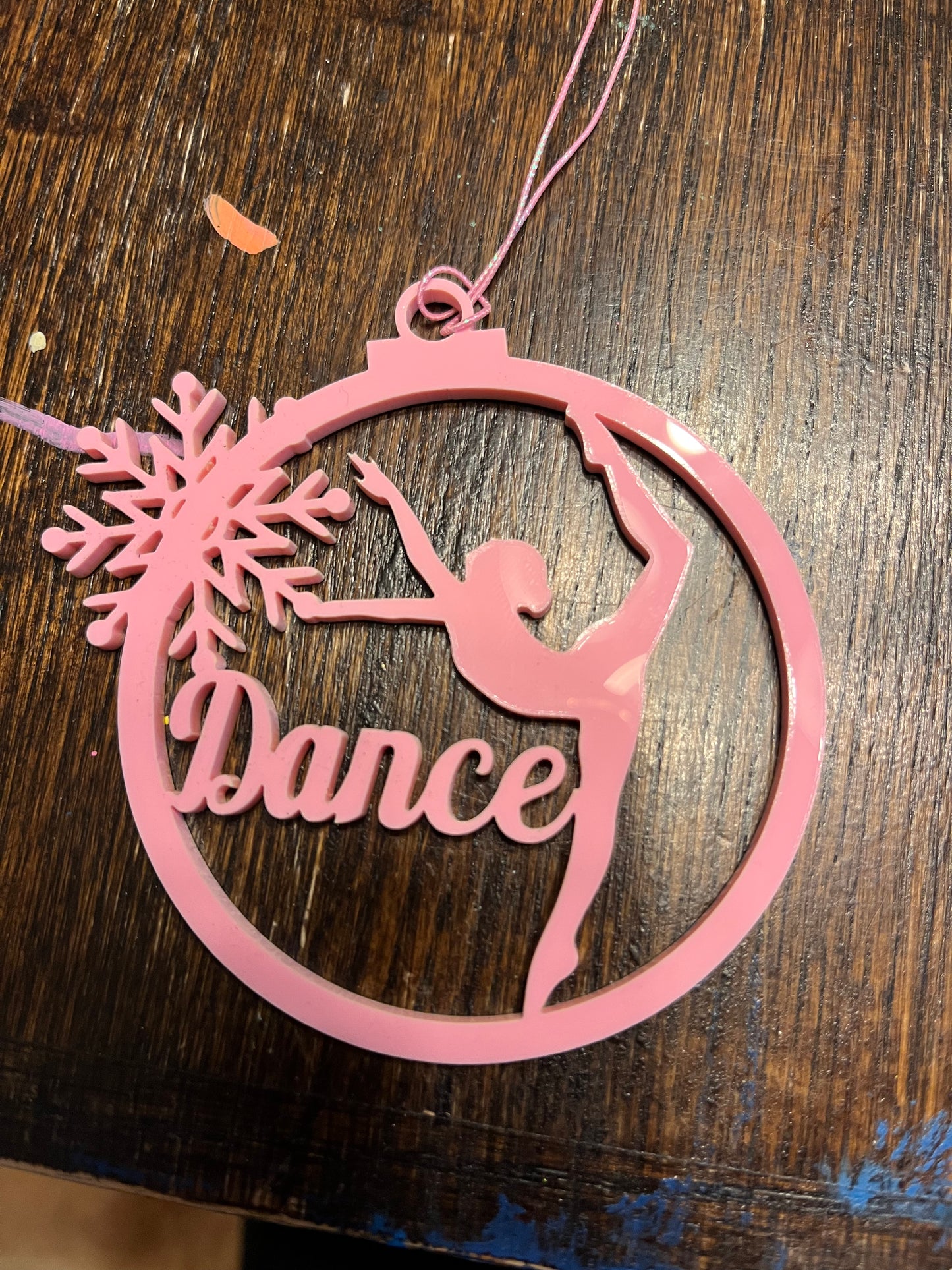 Dancer Snowflake Ornament