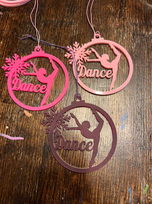Dancer Snowflake Ornament